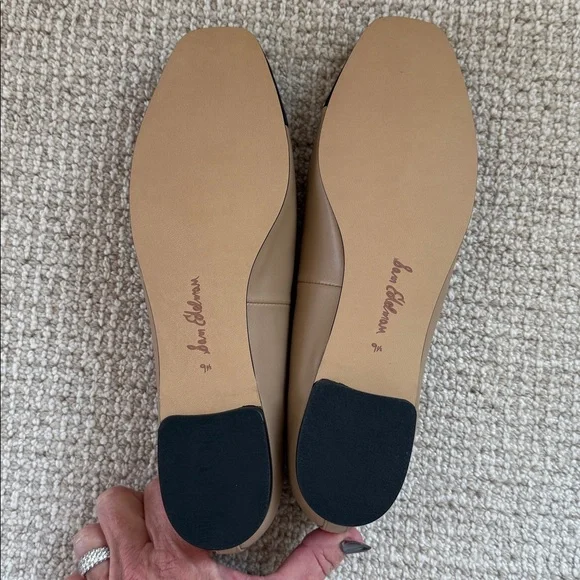 Sam Edelman Beige and Black Marley Ballet Flats - Size 9.5 - Picture 4 of 8